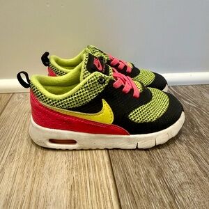 Toddler Nike Black, Neon Yellow & Neon Pink Sneakers
